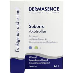 Die Packung zeigt einen Akutroller gegen Pickel mit Boswelliaextrakt und Salizylsäure.